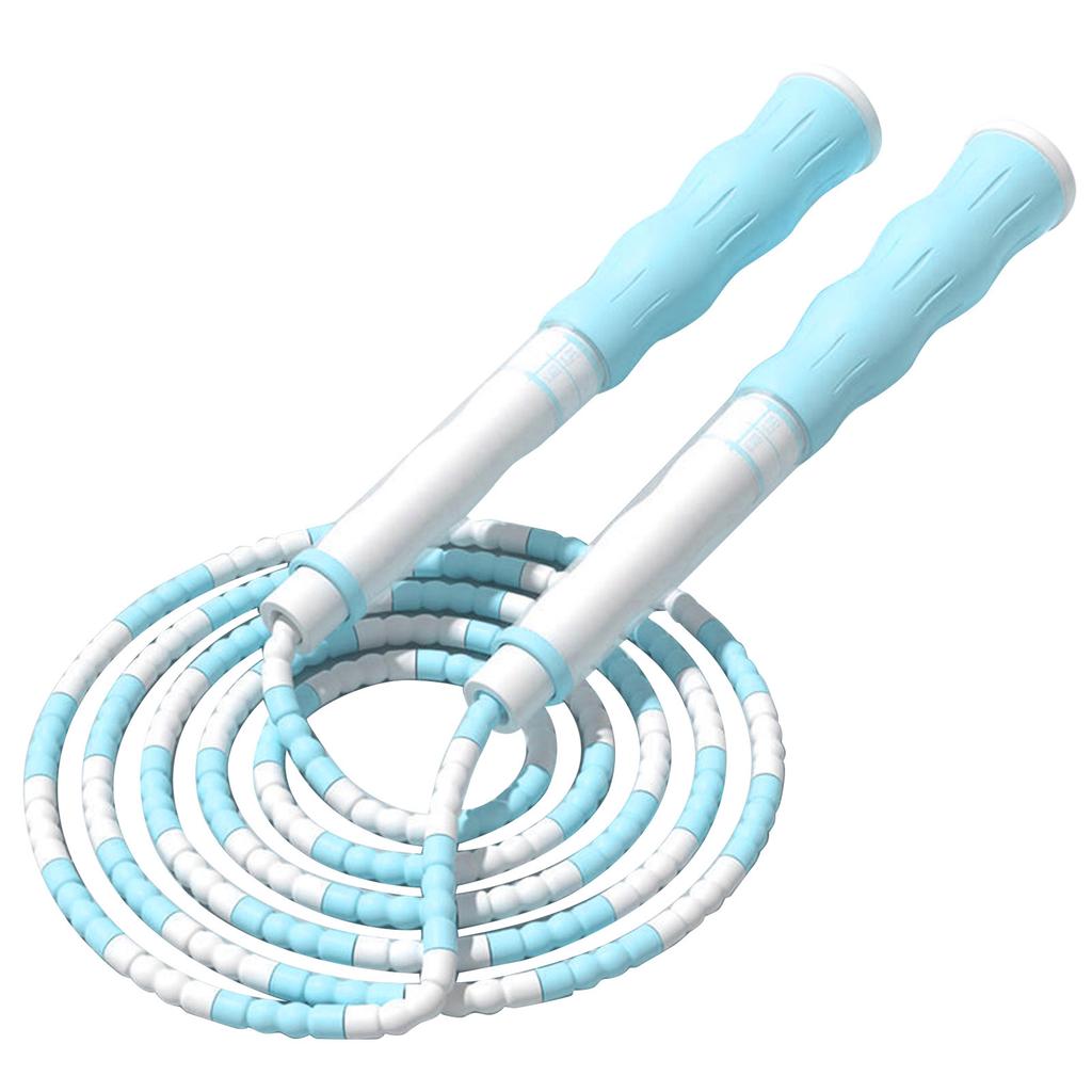 Kinder Springseil Verstellbare Länge Hohe Flexibilität Rutschfester Griff Perlen Springseil für Zuhause