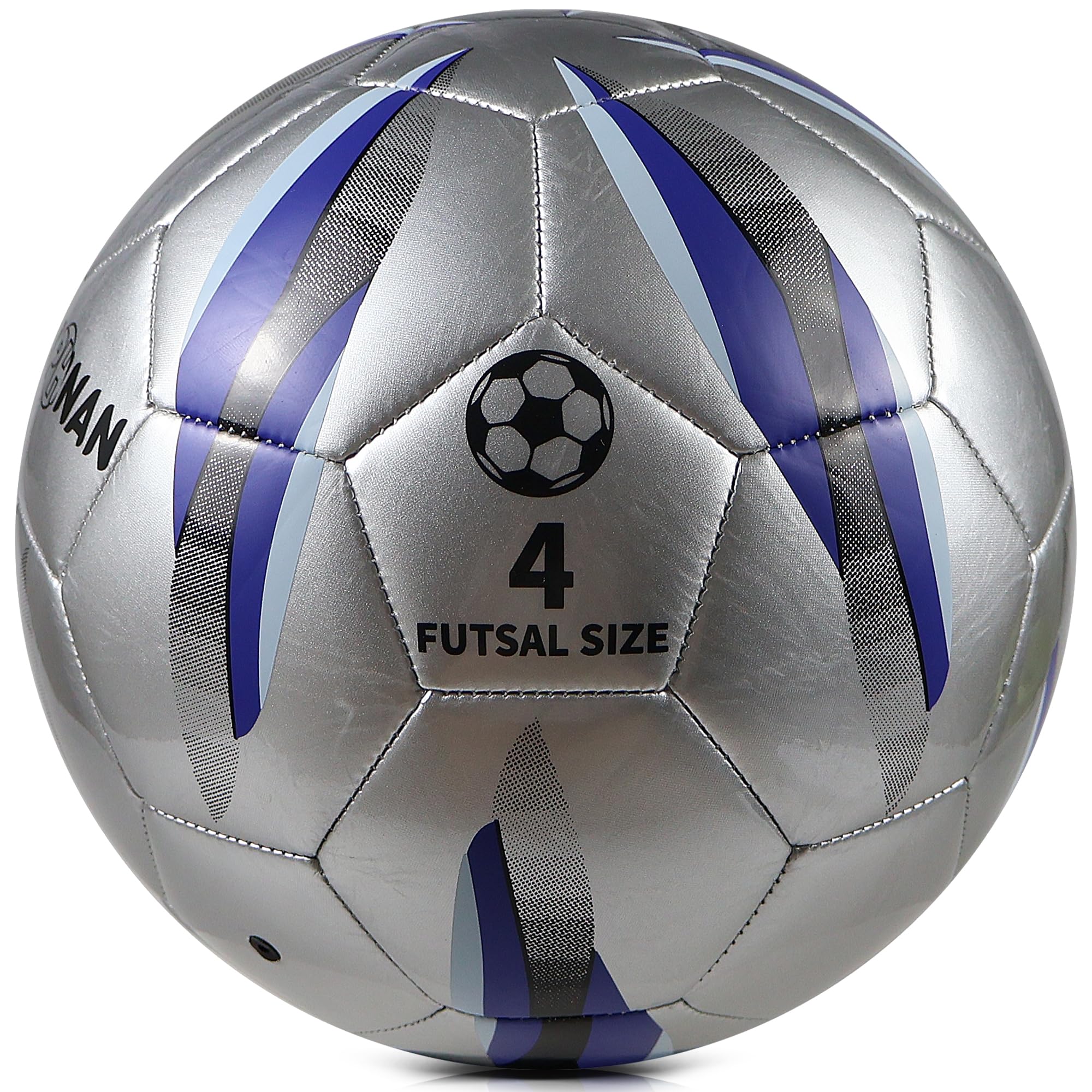 

JPHNAN Футзальный размер Футбольный Мяч для тренировок в помещении Футбольный мяч из прочного ТПУ Подходит для игр в помещении и для всех возрастов Мяч, 4, Низкий отскок