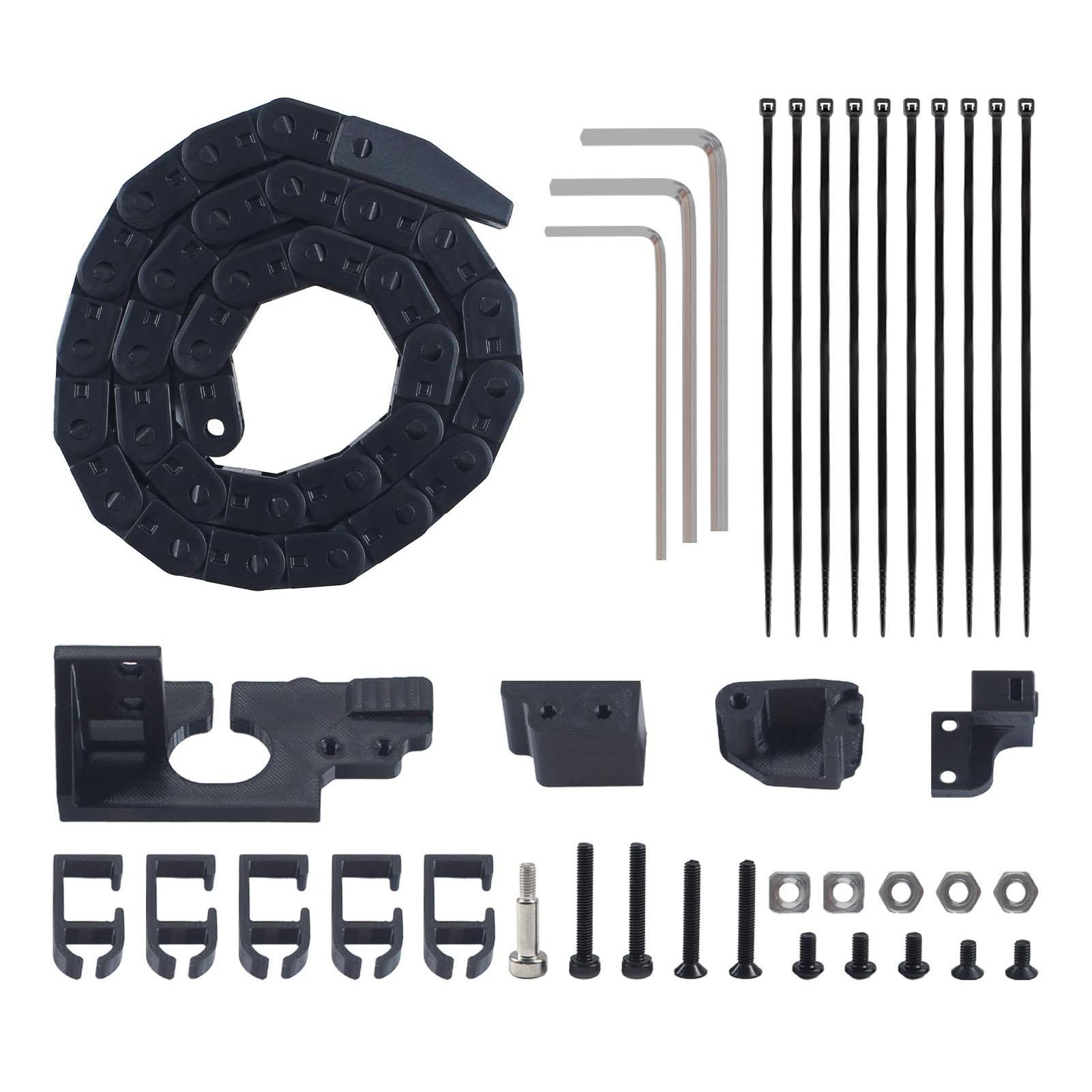 

3D Printer Drag Chain Replacement for AD 5M 5M Pro 3D Printer Low Noise High Temperature Proof Cable Carrier Kit
