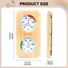 2-in-1 Hygrometer/hygrothermograph for Sauna, Made of Wood, Easy to Install. Temperature And