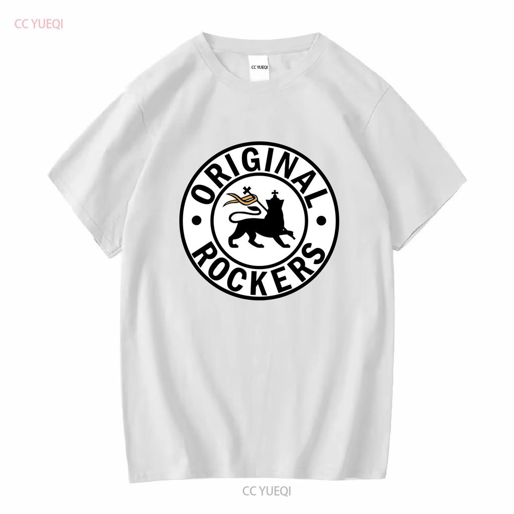Original Rockers Old School Reggae T Shirt Grey long or short sleeves vintage Washed Versatile Top For Everyday Wear