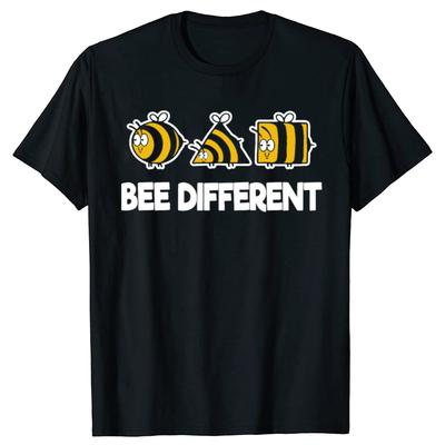 Cotton Bee Different Weird Unique Funny Beekeeper T-Shirt Mens T Shirts Streetwear Casual Cotton Daily Four Seasons Oversized T Shirt