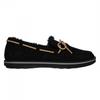 Womens/Ladies Cozy Faux Suede Flat Moccasin Slippers
