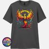 Phönix Vogel T-Shirt Mythischer Feuervogel Grafik-T-Shirt Fantasy Unisex Oberteil Geschenk S2XL