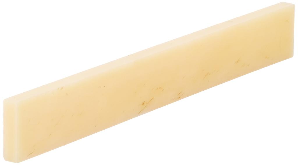 SCUD NTB32 Vintage Bone Saddle for Guitar and Bass, Unbleached, 105 x 12 x 3.3 mm