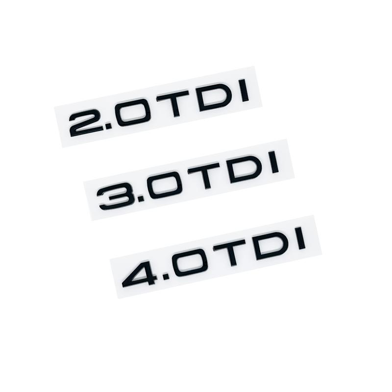 Adesivo per Bagagliaio Auto 3D ABS Nero Lucido 2.0 2.5 3.0 4.0 5.0TDI 30 35 40 45 50 55 TDI Per Audi A1 A3 A4 A5 A6 A7 A8 Q2 Q3 Q5 Q7 TT