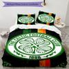 Celtic Football Club Crest Printed Pattern Duvet Cover Set – includes 1 duvet cover and 2 matching pillowcases Bedroom decor Christmas gifts
