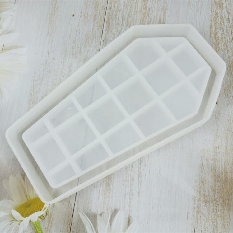 Silicone Mold with Lid Coffin Storage Box Crystal Epoxy Resin Mold Trinket Box
