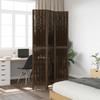 VidaXL Room Divider 3 Panels, Room Separator, Privacy Screen, Bedroom Living Room Screen, Dark Brown 358656