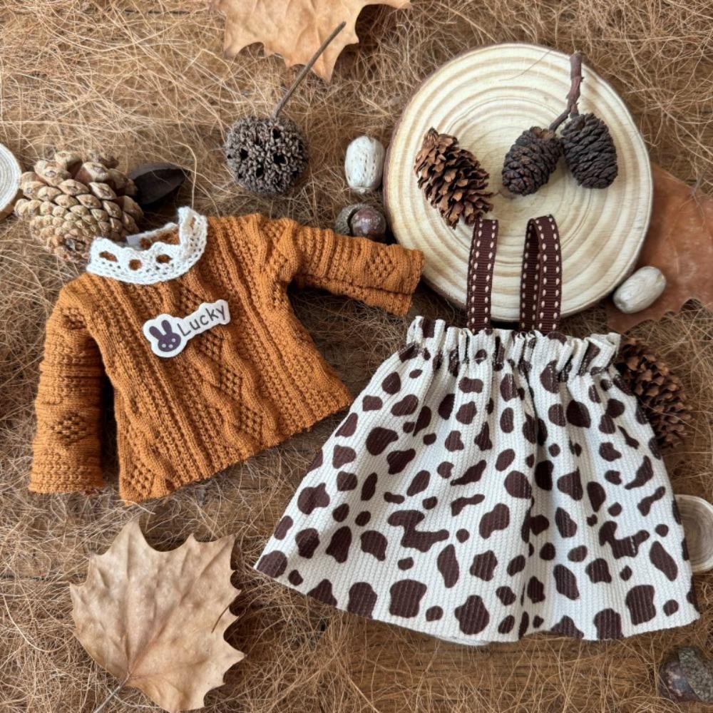 DIY 30cm Doll Clothes Mini Doll Dress New Doll Overall Suit for 30cm BJD Dolls