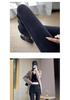 Plus Size Fluffy Leggings for Women: Slimming Elastic Denim Pants for Spring and Autumn