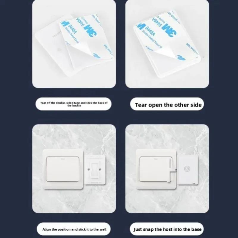 1/2pcs Wireless Control Light Switch Off Tool Automatic Button Pusher Intelligent USB Rechargeable Lazy Remote Control Switch