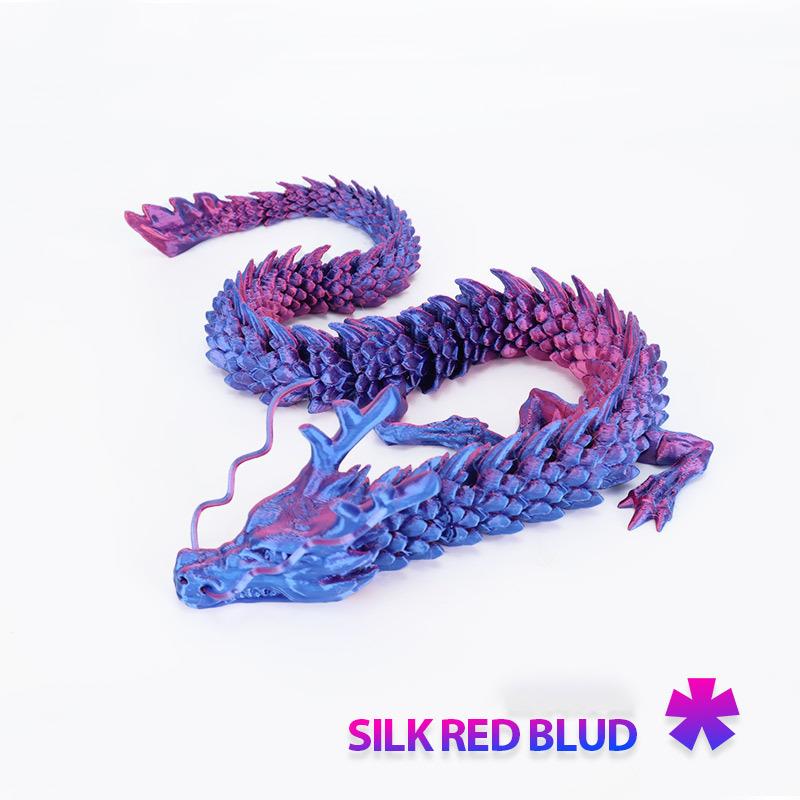 

30 см 3D-печатный кристальный дракон антистрессовая игрушка для снятия стресса вращающаяся шарнирная идеальная фигурка сияющие ослепительные цвета