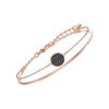 Swarovski Ginger Round Logo Two-In-One Twisted Chain Bracelet Women bracelet Rose-Gold 5389046