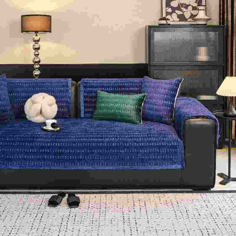 1pcs Minimalist Solid Color Sofa Cushion Durable All Season Universal Seat Cushion Thickened Wear-resistant Anti Slip Seat Towel