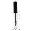 1.5ML Plastic Clear Empty Mascara Tube Vial Container with Black Cap for Eyelash Growth Mascara