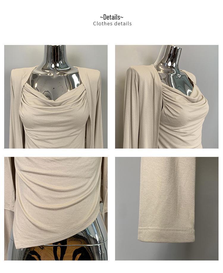 Korean Dongdaemun Fashion Two-Piece Set: Slimming Camisole & Long-Sleeve Cardigan