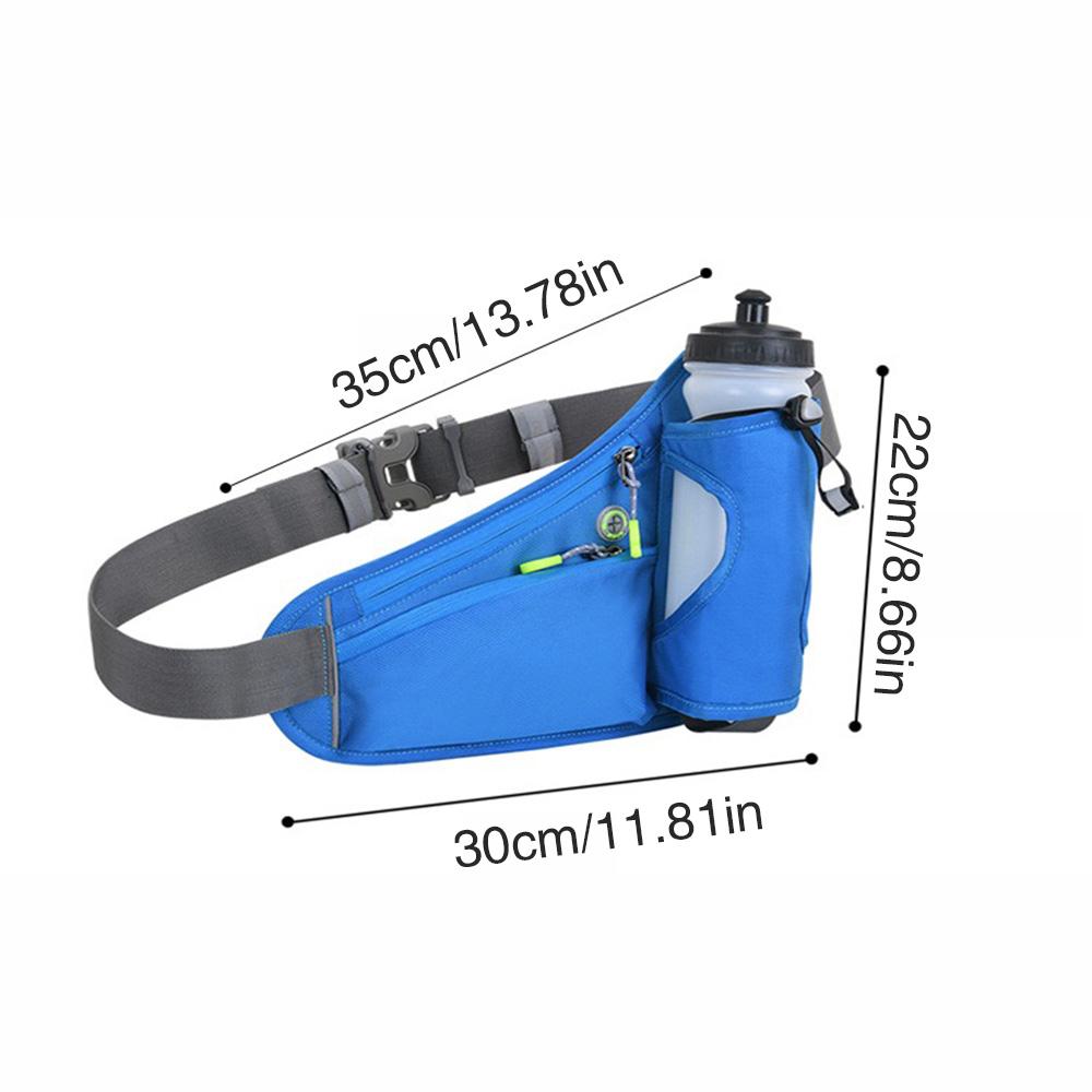 Multifunctional Outdoor Waist Bag Waterproof Running Fanny Pack with Water Bottle Holder Phone Pouch for Sports Fitness Hiking