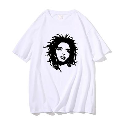 Rapper Lauryn Hill ¿Quién Más Quiere Disfrutar Camisetas Gráficas Hombres Mujeres Hip Hop Camiseta Vintage Tops Manga Corta Camisetas de Algodón para Hombre