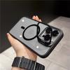 For iPhone 16 Pro Max Luxury Magsafe Magnetic Lens Holder Stand Phone Case For iPhone 11 12 13 14 15 Plus 16E Protective Cover