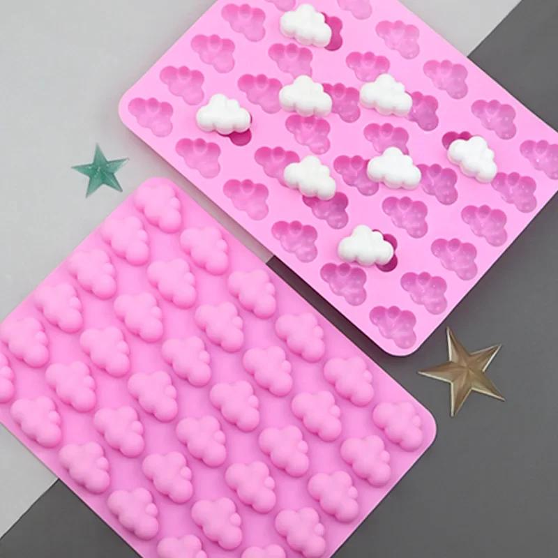 Clouds Silicone Mold Weather Shape DIY Baking Cake Chocolate Ice Cube Mold Chocolate Mousse Cake Decor Baking Mould