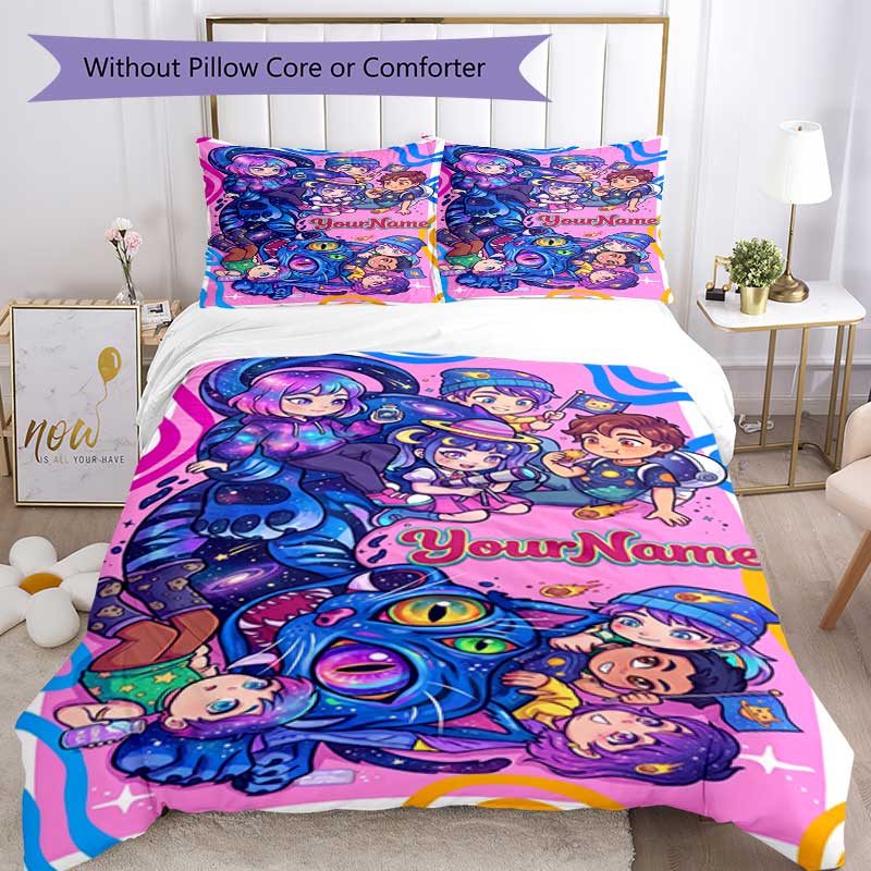 Demon Hunter Girls 2 Customize your name Bedding Set Breathable Duvet Cover with Pillowcases Home Decoration Birthday Gift