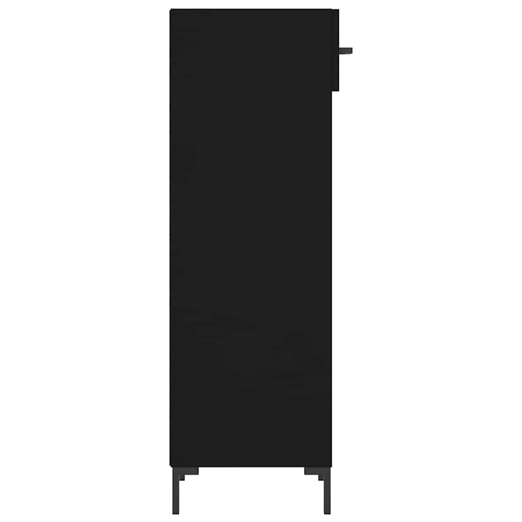 Vidaxl Szafka Na Buty, Czarna, 30X35X105 Cm, Materiał Drewnopochodny