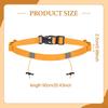 Adjustable Reflective Race Number Belt for Triathlon, with Loops And Fastening System Running