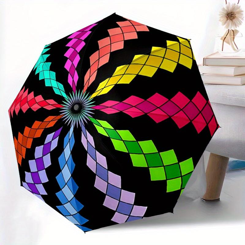 1pc Colorful Sphere Automatic Opening/closing umbrella, Reinforced 8-Rib Construction, Compact Travel Umbrella yy250808169