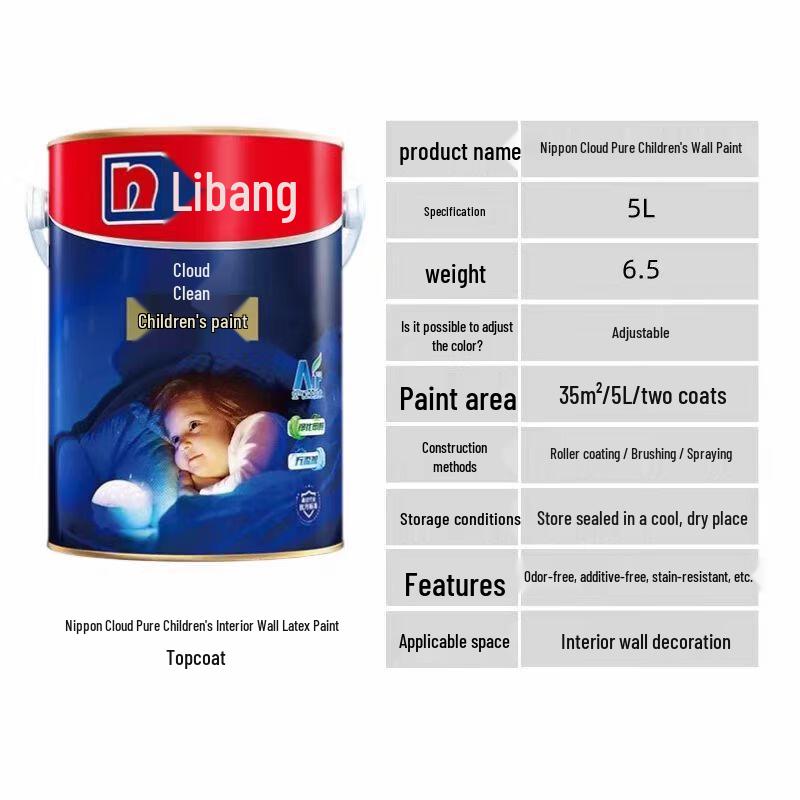 Nippon Paint Cloud Clean Kids Interior Wall Paint
