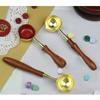 3-teiliges Set aus Metall-Siegellöffeln, Wachssiegellöffeln, Wachssiegelstempeln und Schmelzlöffeln für Scrapbooking-Alben und Hochzeitseinladungen