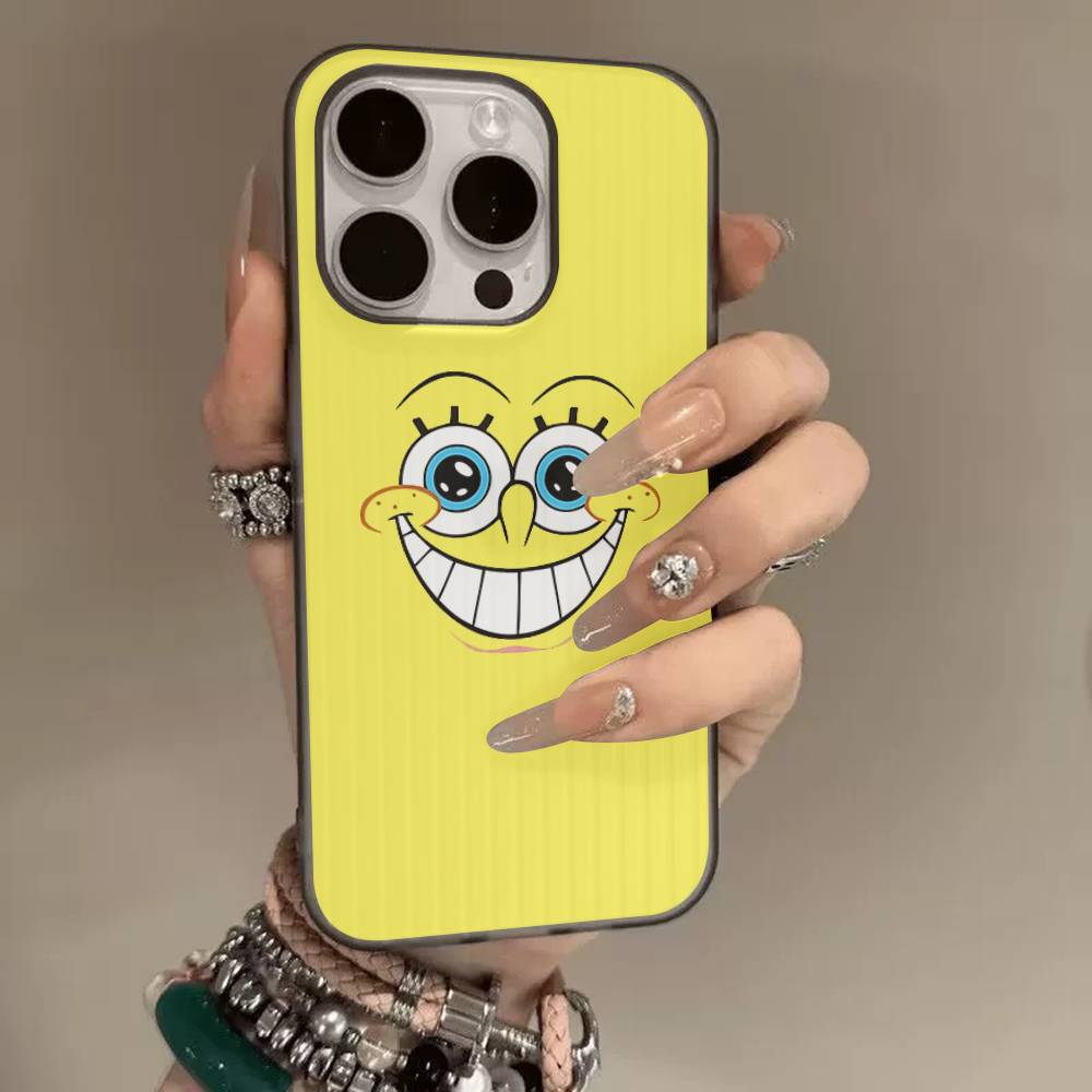

Classic Cartoon S-spongebobS For IPhone 16 15 11 12 13 14 17 Pro Max PLUS Pro Soft Corrugated Silicone Back Phone Case iPhone 17