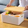 Household Creative Plastic Cosmetic Organizers with Lid Clothes Toys Sundries Makeup Storage Box Desktop Storage Container