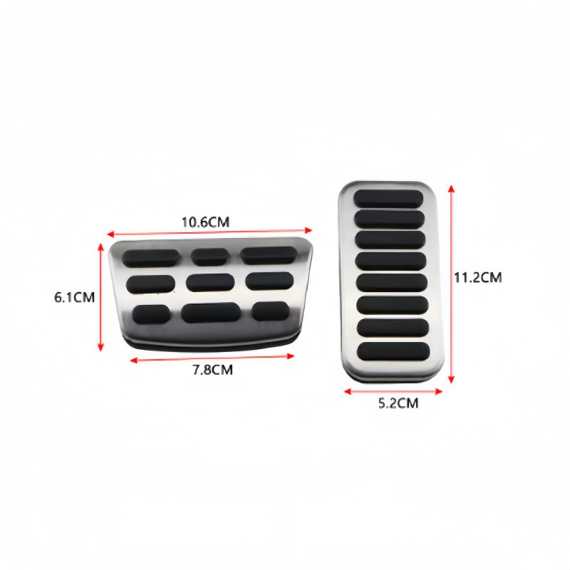 Car Pedals Gas Accelerator Brake Clutch Footrest Pedal Cover for Hyundai Ix25 Creta Accent Verna Solaris for Kia Rio Soul K2 KX3