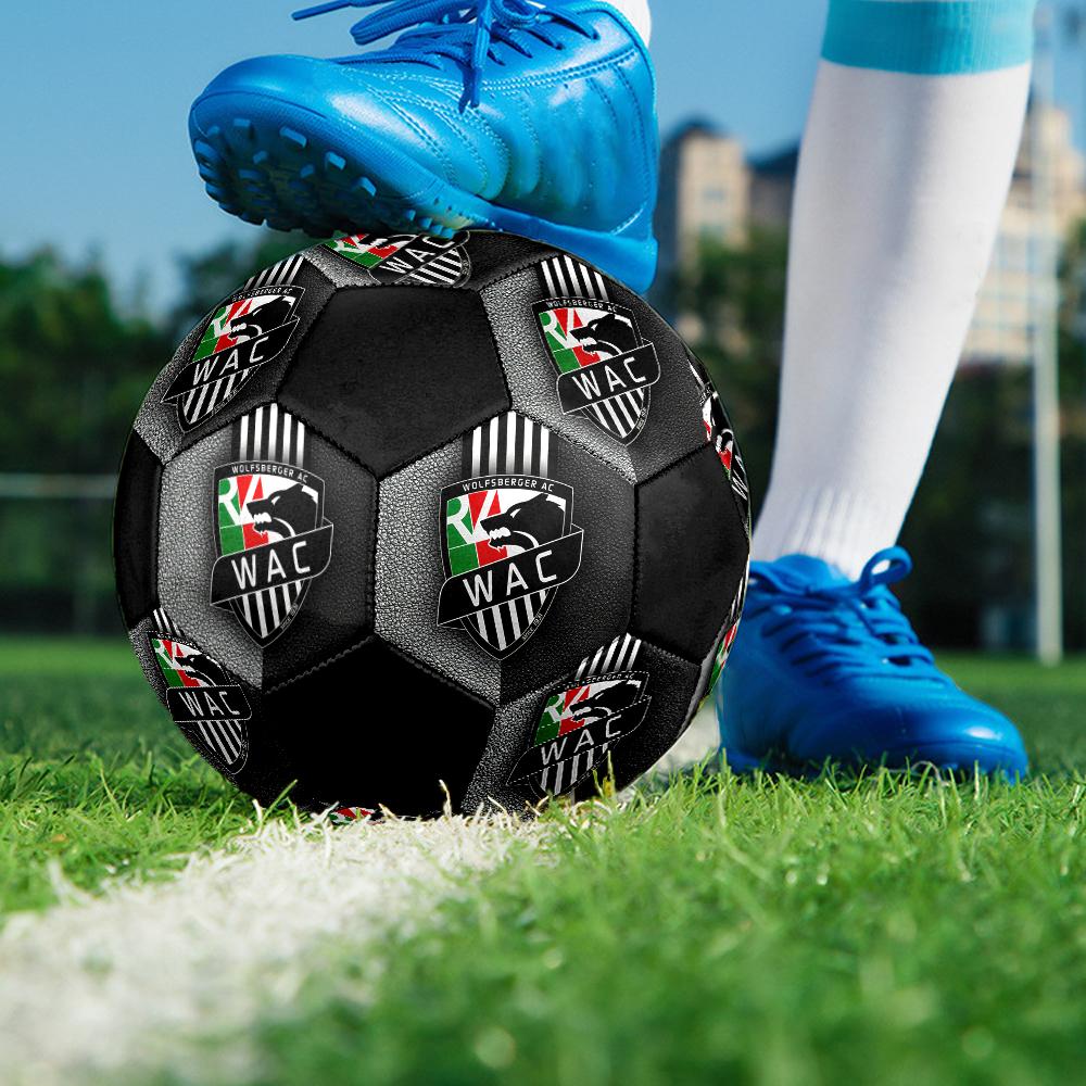Wolfsberger AC Soccer Ball, colorful, suitable for all ages, machine-stitched, PVC material, competition grade, durable and high bounce