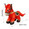 Cozy Embroidery Fabrics Good Luck Pony Doll Horse Mascot Plush Toy  Home Decor