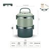 RuHan Double-Layer Insulated Round Lunch Box
