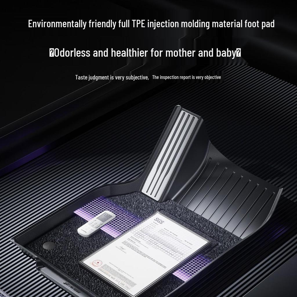 YZ Floor Mats for Tesla Model 3/Y - Full Coverage TPE Car Accessories