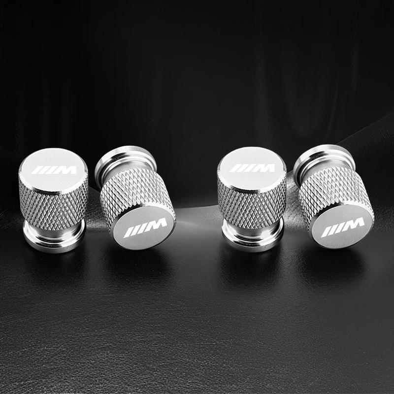 4Pcs Aluminum Car Wheel Tire Valve Caps Tyre Rim Stem Covers Airdust Waterproof For BMW M Performance Logo 1 3 5 Series X1 X3 X5 gjvc84