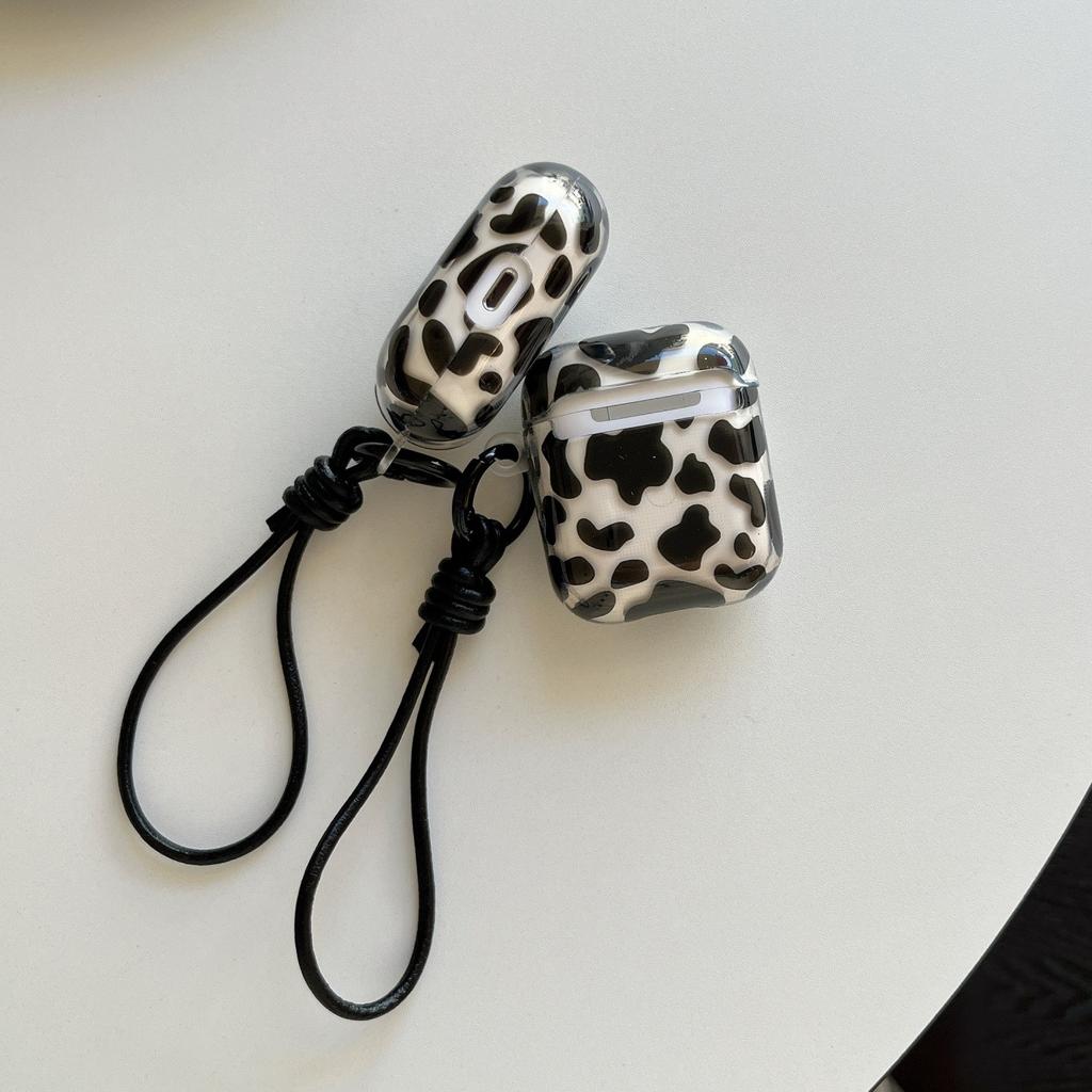 Cute and simple cow pattern for AirPods1 earphone case Apple 1/1 generation AirPods pro1 protective case