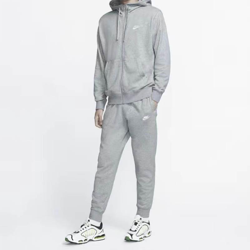 Nike Sweatshirts Men's Gray Hooded Moderate Cardigan BV2649-063()