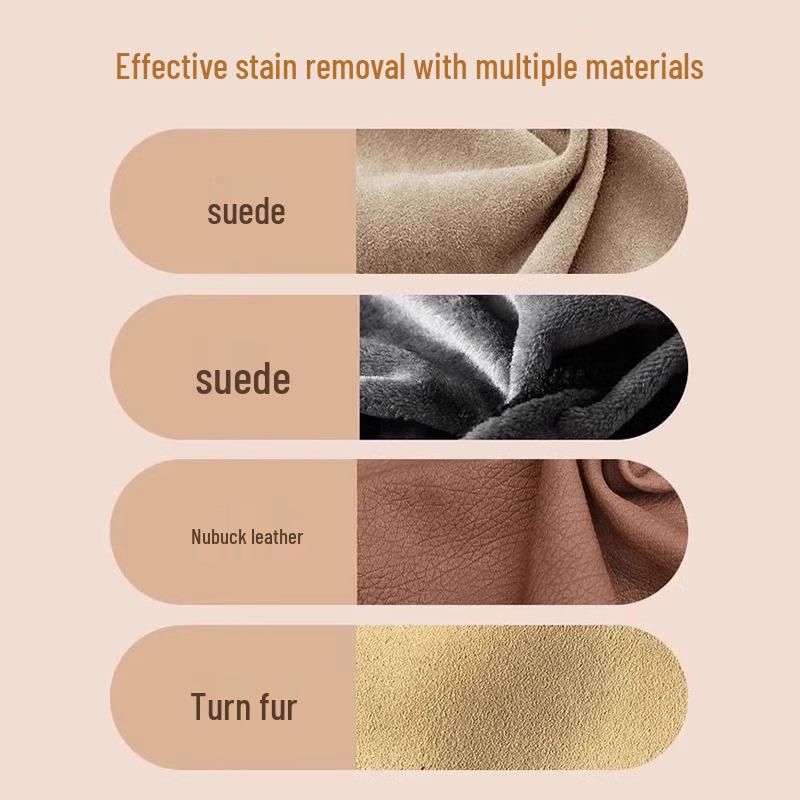 Suede & Nubuck Rubber Shoe Cleaning Brush with Soft Bristles