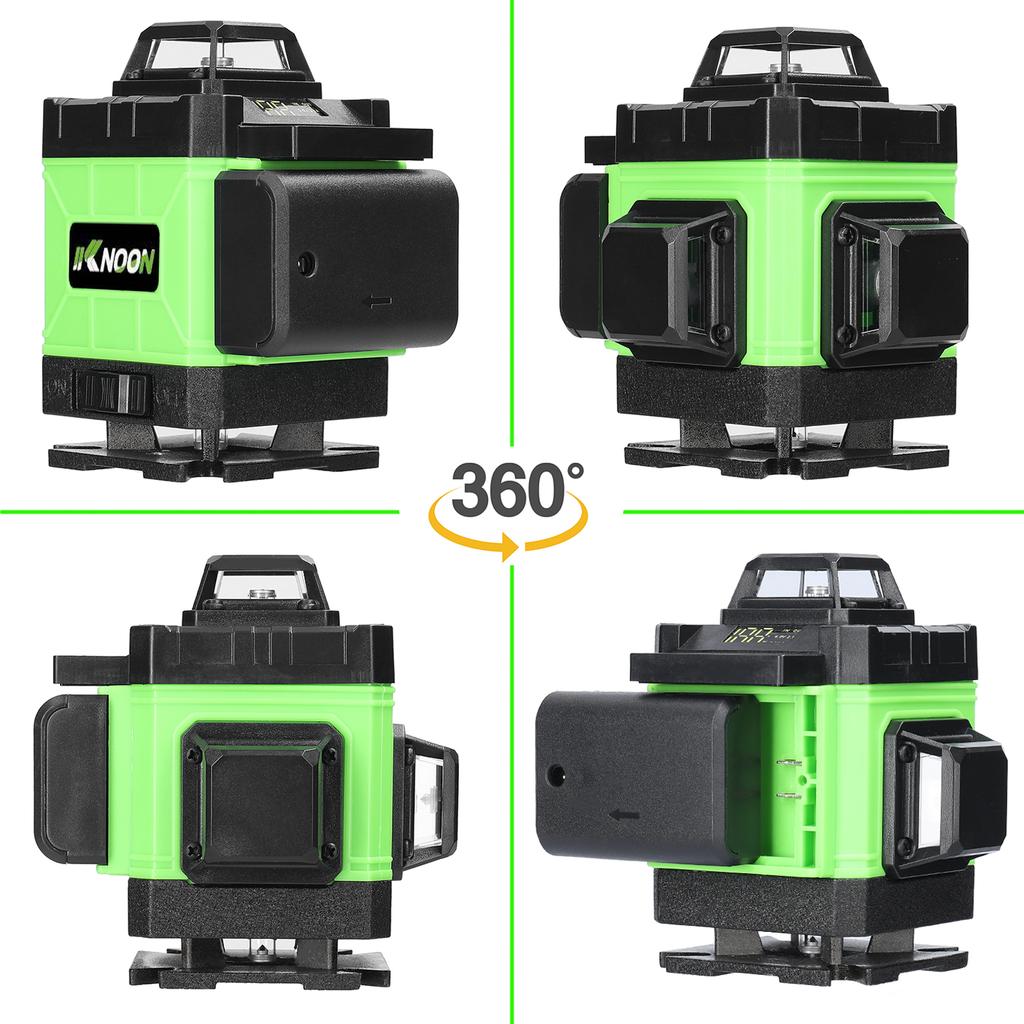 רב תכליתי 16 שורות לייזר רמת 3 מעלות פילוס עצמי של מכונת פילוס סוללת ליתיום נטענת