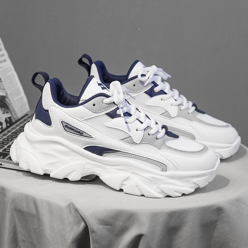 Fashion Men's Casual Shoes Round Toe Outdoor Hiking Platform Footwear Recommended Breathable Non-slip Trendy All-match Spring and Autumn