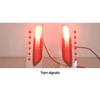 2PCS LED Rear Bumper Reflector Tail Brake Light For Mitsubishi Xpander 2022 2023 Xpander cross 2019-2021 Fog Lamps Turn Signal l