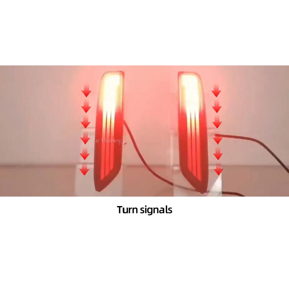 2PCS LED Rear Bumper Reflector Tail Brake Light For Mitsubishi Xpander 2022 2023 Xpander cross 2019-2021 Fog Lamps Turn Signal l