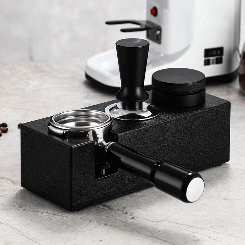 Universal 51/53/58mm Espresso Coffee Tamper Station 2 in 1 ABS Coffee Bar Stand Non Slip Coffee Tamper Base Cafe Supplies