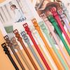 All-match Candy Color Small Women's Waistband High-end Thin Good-looking Belt with Alloy Pin Buckle Decoration for Dress Pants