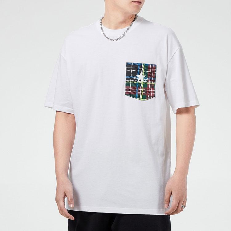 Converse Pocket Casual Short-Sleeve Tee Mens White Men's 10020885-A01