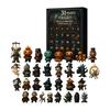 31 Nights Of Fright  Halloween Countdown Box With Figurines, Halloween Advent Calendar  Gift Box, Scary Doll Collectible Horror Figures, Hanging